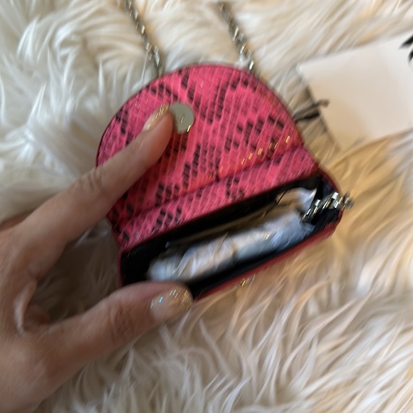 ππ Pink Zara Snakeskin python Mini Purse - Picture 4 of 5